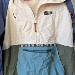 L.L.Bean Women’s L Colorblock Anorak Jacket